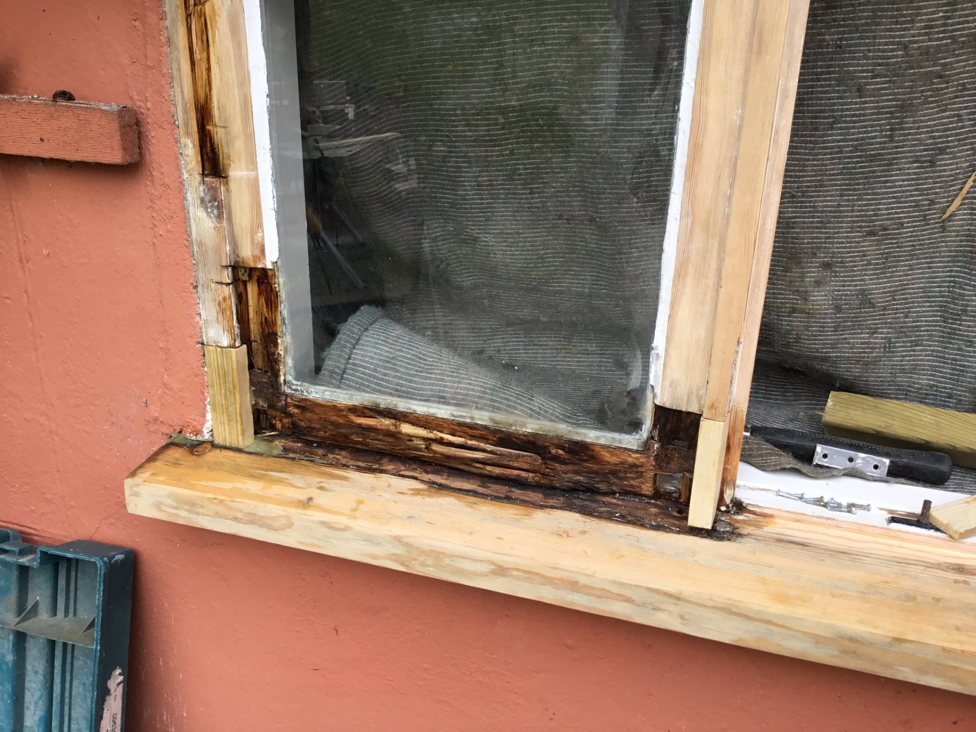 Sash window restoration in Sudbury Suffolk by David Price Building Services
