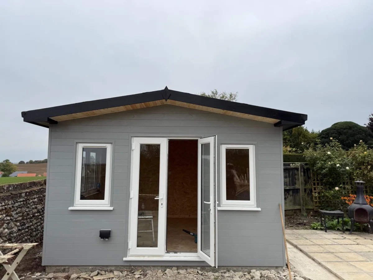 Bespoke garden room exterior built by David Price Building Services in Suffolk