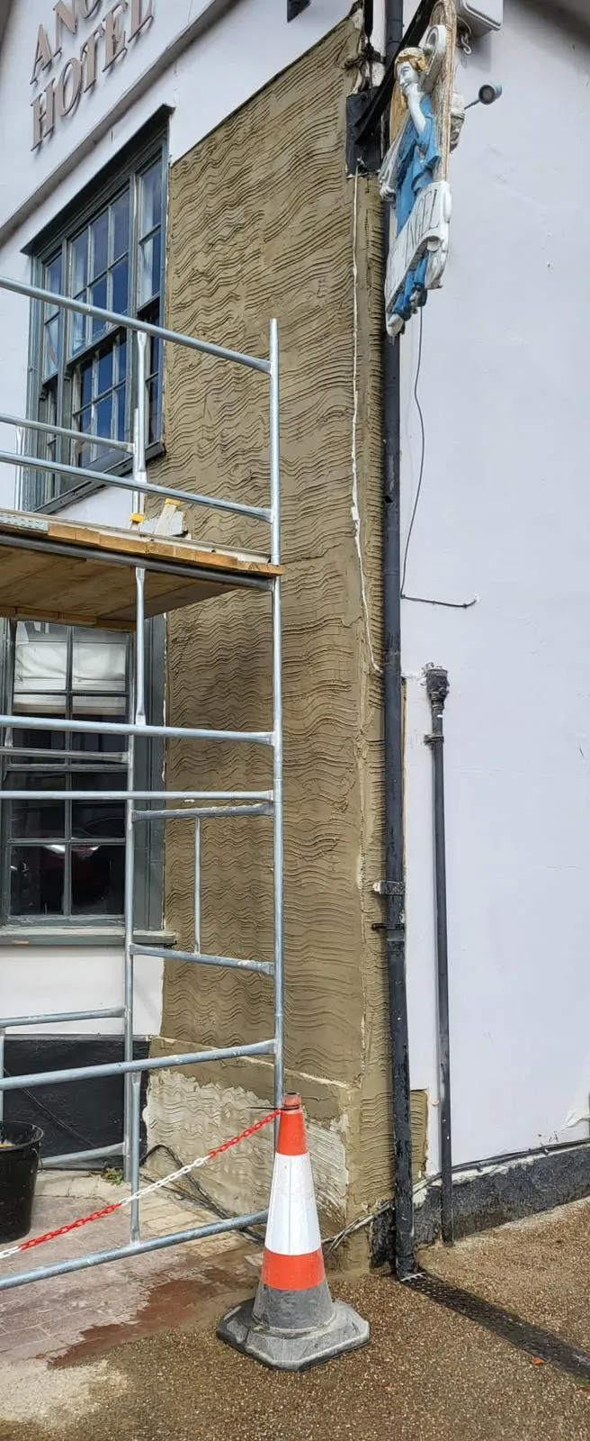 Lime plaster finish on a period property restored by David Price Building Services